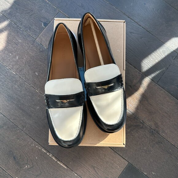 NWT Madewell Grayson Penny Loafer in True Black Multi - Picture 5 of 12